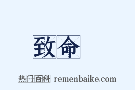 致命傷是什么意思的图片